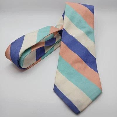 Corbata corta de colección Barneys New York mezcla de algodón y seda a rayas (3,25 x 53,5") Foto 1 de 4