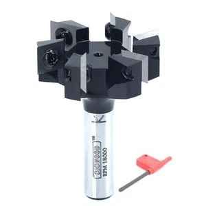 Slab Flattening Router Bit 1/2 Shank, 6-Wing, 2" Cutting Dia, Insert Carbide ... - Picture 1 of 7