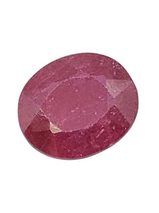 Ovalschliff zertifizierter natürlicher Rubin 6,22 kt satte rote Farbe - Bild 1 von 2