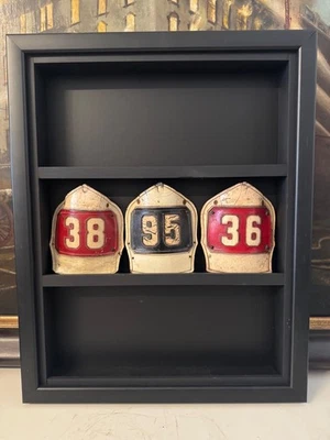 Cairns Leather Fire Helmet Front Shield Display ONLY FDNY - Image 1 of 3