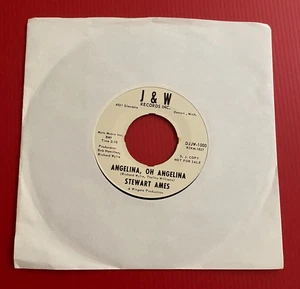 STEWART AMES Angelina Oh Angelina US 7" PROMO vinyl single. J & W Records 45 - Imagen 1 de 2