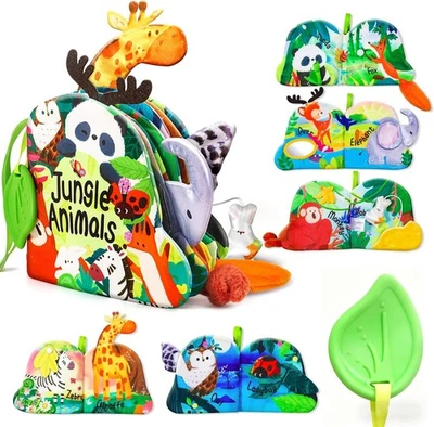 Детские книги для младенцев 0-6 месяцев сенсорные игрушки для прорезывания зубов время живота детские игрушки от 6 до 12 - Изображение 1 из 4