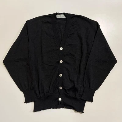 Cárdigan COMME des GARÇONS HOMME Negro Lana Unisex Japón Años 90 Usado Foto 1 de 4