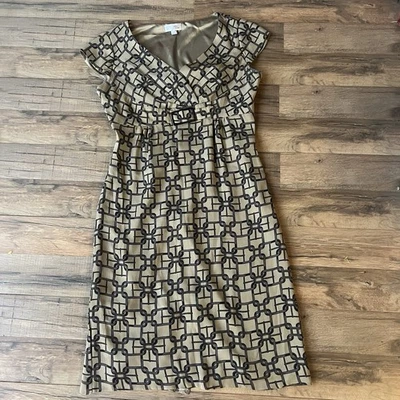 Tahari Silk Capsule Sheath Empire Chain Designer Business Dress Sz 6 Career - Image 1 of 4