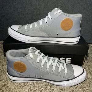 Converse CTAS Malden Street Mens Size 10.5 Grey Honey Mid Top Sneakers NEW - Picture 1 of 7