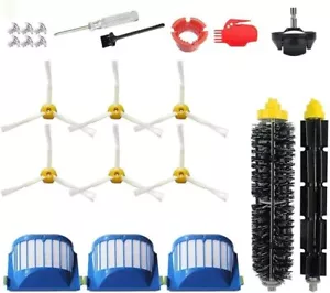 Replacement Parts 1 Main brush+1 Caster wheel+3 Filter+6 Side brush, Black - Picture 1 of 9