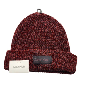Calvin Klein Burgundy Winter Beanie Comfort Style Adult Women's One Size NWT - Picture 1 of 8