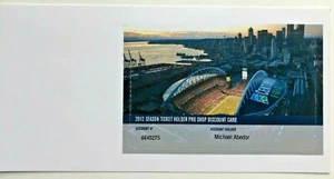 Tarjeta con titular de boleto de temporada 12th Man 2012 Seattle Seahawks - ¡¡Como nueva!!! - Imagen 1 de 1