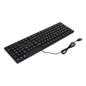 Arabic Keyboard 104 Keys Usb Interface Wired Design Black Abs Material Off Part - Picture 1 of 23