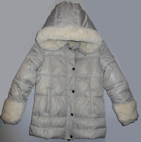 Giacca imbottita Michael Kors bambina super morbida foderata in pelliccia sintetica cappuccio età 10 12