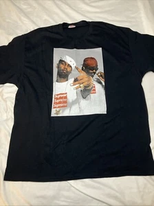 Asspizza Triple Box Logo Supreme Dipset Black Short Sleeve T Shirt Size XL - Picture 1 of 4