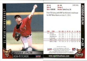 Robbie Erlin 2015 Choice El Paso Chihuahuas #06 RC *AutographDen* FREE SHIP - Picture 1 of 1