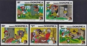 Disney 1985 Dominica - Christmas, The Brothers Grimm Complete Set of 5 - MNH - Picture 1 of 1