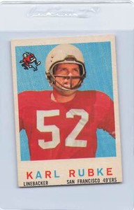 1959 Topps #112 Karl Rubke 49ers EX/MT *DA9962