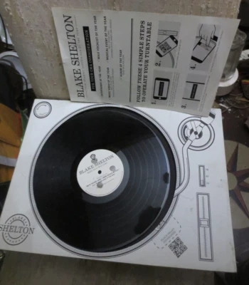 BLAKE SHELTON Based On A True Story CMA's Promo VIRTUAL Record Player w/ VINYL ! Foto 1 de 4