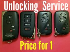 Unlocking Service Lexus Keyless Remote Smart Key - Read Description