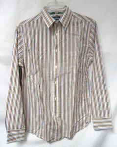 Camicia uomo Aeropostale taglia S M L o XL a righe slim fit con bottoni C1 2670 - Foto 1 di 2