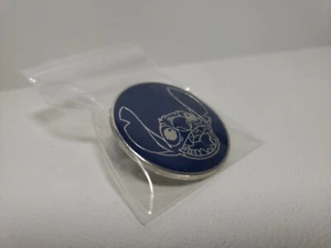 Stitch Blue Circle Happy Face #116097: Disney Character Face Booster Pin - Picture 1 of 6
