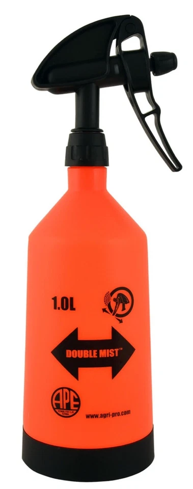 TOLCO Double Mist Sprayer, 1 Liter, Orange, 1 each