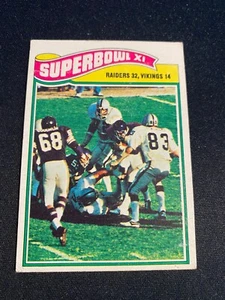 1977 TOPPS FOOTBALL #528 SUPERBOWL XI!! $1 SHIPPING!! - Picture 1 of 2