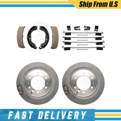 Compatível com 1981 1982-1987 Toyota Land Cruiser tambores traseiros sapatas de freio hardware mola - Imagem 1 de 4