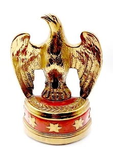 Marion Bronze Co. c.1940 Vintage Federal Eagle Bookend, JFK Jr Resolute Replica - Picture 1 of 10