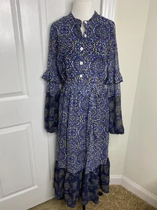 Damen eShakti Wayward Fancies Bauern Hobo Bohemian Kleid • Größe M-8 * gebraucht, in einwandfreiem Zustand - Bild 1 von 8