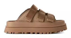 Sandalias para mujer UGG GoldenGlow Slide en arena oscura - Imagen 1 de 4