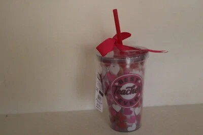 Best Teacher Ever Valentines Gift Set  , Pad & Pen Education Present Novelty - Image 1 of 4