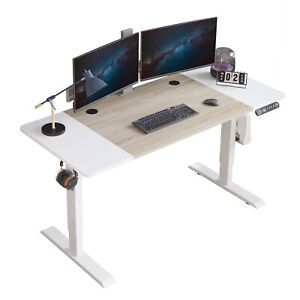 55" Modernchamp Electric Standing Desk Height Adjustable Sit Lifting Home Table