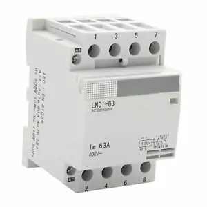 Shopcorp 60A 4 Pole Normally Open IEC 400V Contactor – 110/120VAC Coil - Picture 1 of 7