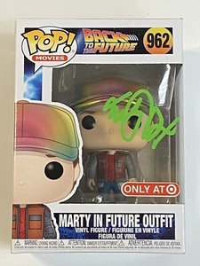 MICHAEL J FOX POP! Funko #962 Marty In Future Outfit Target Exclusive Auto BAS - Picture 1 of 6