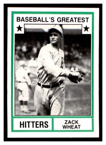 1987 TCMA 1982 Greatest Hitters #36 ZACK WHEAT Brooklyn Dodgers ~F9GG