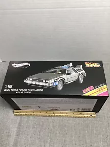 2013 Hot Wheels Elite, 1:18 Die Cast, Back To The Future Delorean Time Machine - Picture 1 of 4