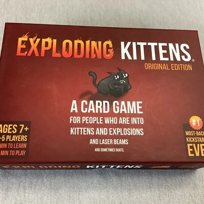 Admagic Exploding Kittens A Card Game 1st Edition Flip Top Magnet 15 Min - Image 1 of 4