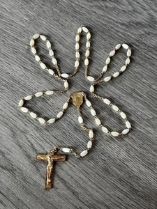 Chapelet ancien - Plaque or et Nacre - Foto 1 di 2