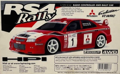 HPI RC RS4 Rally 1/10 MITSUBISHI Lancer Evo VI WRC 4WD Rally Car W/Box Unused JP - Image 1 of 4