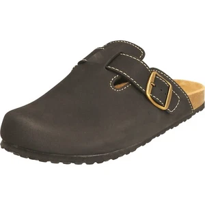 Supersoft Clogs Herren Hausschuhe klassisch Pantoffeln schwarz 176002 Gummisohle