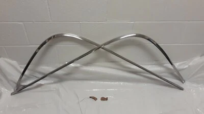 Nuevo de Lote Antiguo Ford Mercury 1952-54 2 Puertas Sedán Ventana Trasera Cinturón Línea Moldura Derecha/Izquierda Foto 1 de 4