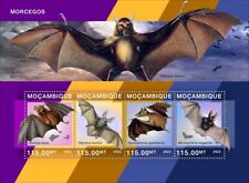 Bats MNH Stamps 2022 Mozambique Miniature Sheet 4 Stamps