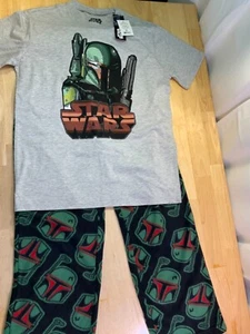 New Men’s Star Wars/The Mandalorian PJ Set with Boba Fett Sz M-Cool Looking!!* - Picture 1 of 5