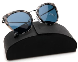NUOVI OCCHIALI DA SOLE PRADA SPR 20U HU7-219 TARTARUGA GRIGIA/OBIETTIVO BLU 54-22-140 B47 mm - Foto 1 di 10