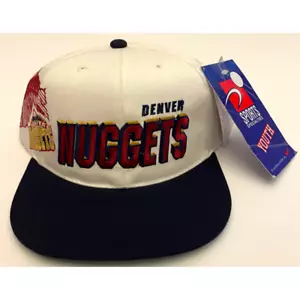 Denver Nuggets Sports Specialties Shadow snapback giovani NBA 1996 Draft vintage nuovi con etichette - Foto 1 di 4