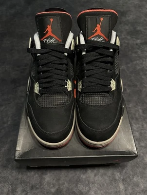 Zapatillas para hombre Air Jordan 4 Retro Bred 2012 talla 10,5 EE. UU. 308497-089 Foto 1 de 4