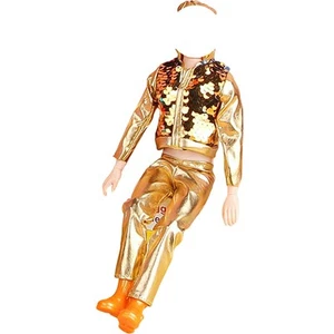 Multi-Color Fashion Sequin Clothes Set For 12" Boy Doll Outfits Coat Pants 1/6Cp - Picture 1 of 8