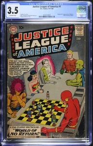 Justice League of America #1 CGC 3,5 páginas en blanco roto - Imagen 1 de 2