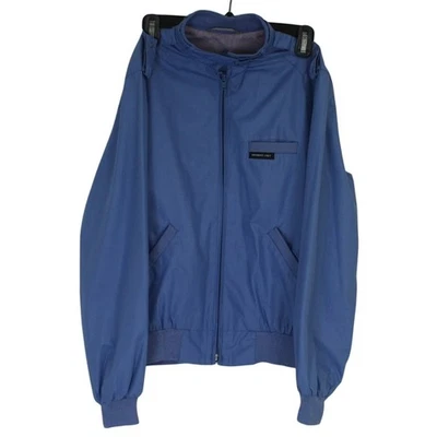 Jaqueta feminina bombardeiro vintage anos 70 somente arco-íris etiqueta azul café corrida 7/8 - Imagem 1 de 4