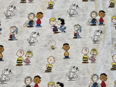 PEANUTS Gang in Heather Springs Creative Cotton Fabric - By the FAT QUARTER - Image 1 of 4