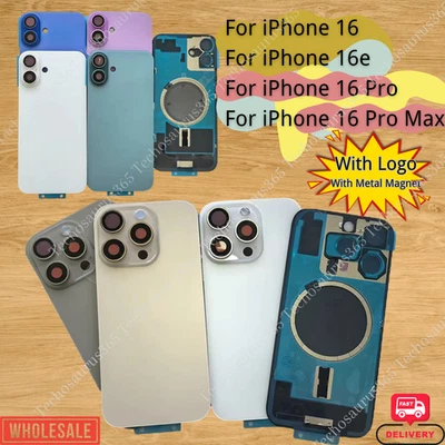 Back Glass Replacement Lot With Metal Magnet For iPhone16/16 Plus/16 ProMax/16e - Image 1 of 4