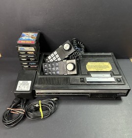 Colecovision Console Bundle W/ 8 Games 2 Controllers Cords Tested Working READ